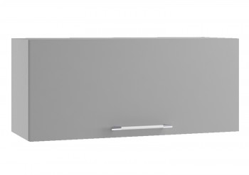 Монца ПГ 800 Шкаф верхний горизонтальный (Мрамор Арктик/корпус Серый) в Искитиме - iskitim.mebel54.com | фото