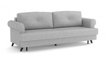 Оливер / диван - кровать 3-х местн. (еврокнижка) (велюр велутто серебряный 52 в Искитиме - iskitim.mebel54.com | фото
