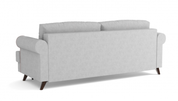 Оливер / диван - кровать 3-х местн. (еврокнижка) (велюр велутто серебряный 52 в Искитиме - iskitim.mebel54.com | фото