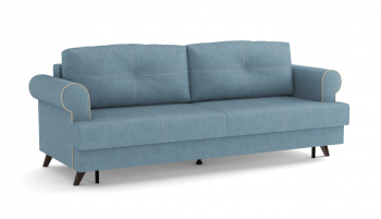 Оливер / диван - кровать 3-х местн. (еврокнижка) (велюр велутто серо-голубой в Искитиме - iskitim.mebel54.com | фото