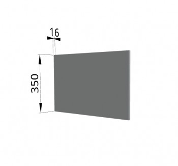Панель торцевая (для шкафа горизонтального глубокого) ГПГ Гарда, Империя, Ройс (Серый Эмалит) в Искитиме - iskitim.mebel54.com | фото