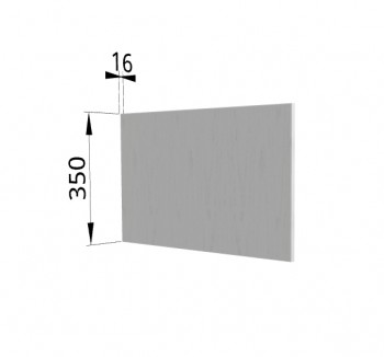 Панель торцевая (для шкафа горизонтального глубокого) ГПГ Капля (Белый) в Искитиме - iskitim.mebel54.com | фото