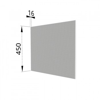 Панель торцевая (для шкафа горизонтального глубокого высокого) ГВПГ Квадро (Белая кожа) в Искитиме - iskitim.mebel54.com | фото