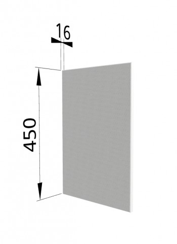 Панель торцевая (для шкафа горизонтального высокого) ВПГ Квадро (Белая кожа) в Искитиме - iskitim.mebel54.com | фото