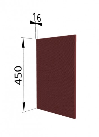 Панель торцевая (для шкафа горизонтального высокого) ВПГ Квадро (Красная кожа) в Искитиме - iskitim.mebel54.com | фото