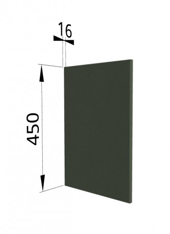 Панель торцевая (для шкафа горизонтального высокого) ВПГ Квадро (Оливково-зеленый) в Искитиме - iskitim.mebel54.com | фото