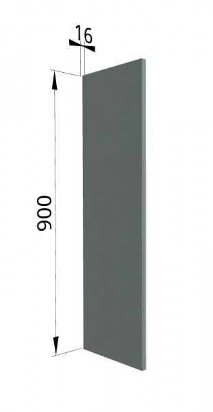 Панель торцевая ВП Квадро (для шкафа верхнего высокого) Нарцисс в Искитиме - iskitim.mebel54.com | фото