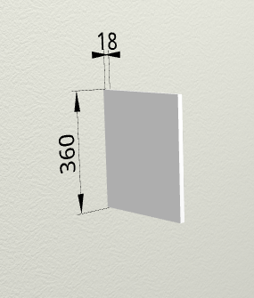 Панель ТПГ55 (для верхних горизонтальных глубоких шкафов) Бланко в Искитиме - iskitim.mebel54.com | фото
