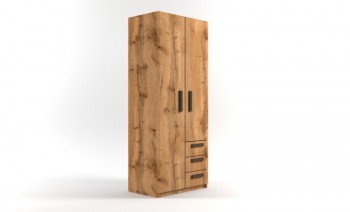 Шкаф 2-х створчатый с ящиками Шервуд (Дуб Вотан) в Искитиме - iskitim.mebel54.com | фото
