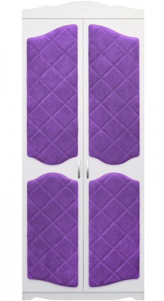 Шкаф 2-х створчатый серии Иллюзия 32 фиолетовый в Искитиме - iskitim.mebel54.com | фото