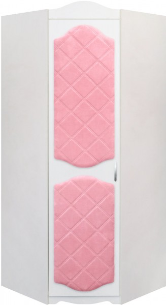 Шкаф угловой Иллюзия 36 Светло-розовый в Искитиме - iskitim.mebel54.com | фото