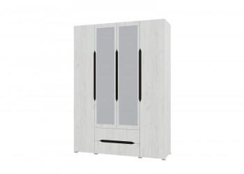 Шкаф 4-х створчатый с ящиками и зеркалами Вега (Прованс) в Искитиме - iskitim.mebel54.com | фото