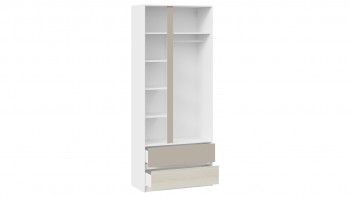 Шкаф для одежды комбинированный «Сканди» Дуб Гарден/Белый/Глиняный серый в Искитиме - iskitim.mebel54.com | фото