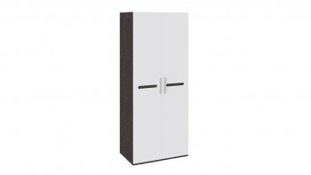 Шкаф для одежды с 2-мя дверями «Фьюжн» Белый глянец/Венге Линум в Искитиме - iskitim.mebel54.com | фото