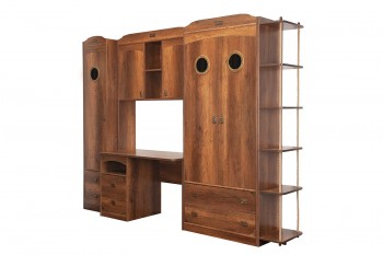 Шкаф комбинированный для белья «Навигатор» (Дуб Каньон) в Искитиме - iskitim.mebel54.com | фото