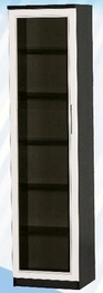 Шкаф средний со стеклодверью ДЛЯ ГОСТИНОЙ ШСС-450 Венге/Дуб выбеленный в Искитиме - iskitim.mebel54.com | фото