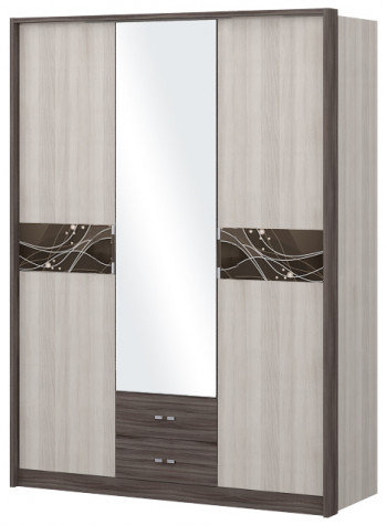 Шкаф трехстворчаты с зеркалом Шк68.1 Николь в Искитиме - iskitim.mebel54.com | фото