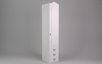 Шкаф угловой Бэлла с ящиками (Выбеленное дерево/Белый) в Искитиме - iskitim.mebel54.com | фото