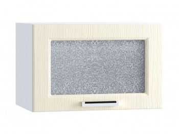 Шкаф верхний горизонтальный со стеклом 500, ШВГС 500 (Клен кремовый/корпус белый) в Искитиме - iskitim.mebel54.com | фото