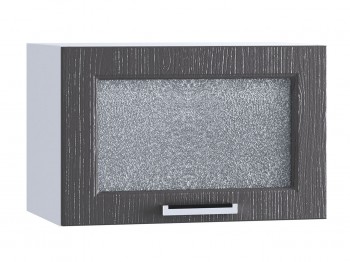 Шкаф верхний горизонтальный со стеклом 500, ШВГС 500 (Клен серый/корпус белый) в Искитиме - iskitim.mebel54.com | фото