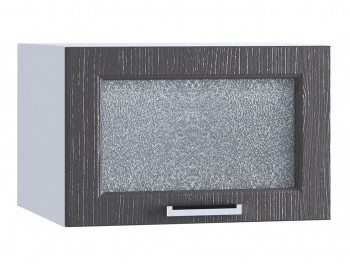 Шкаф верхний горизонтальный со стеклом 510, ШВГС 510 (Клен серый/корпус белый) в Искитиме - iskitim.mebel54.com | фото