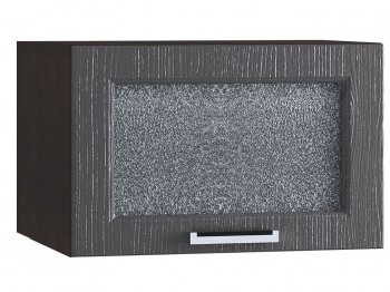 Шкаф верхний горизонтальный со стеклом 510, ШВГС 510 (Клен серый/корпус венге) в Искитиме - iskitim.mebel54.com | фото