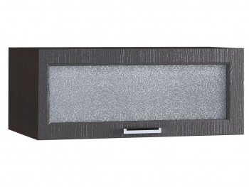 Шкаф верхний горизонтальный со стеклом 810, ШВГС 810 (Клен серый/корпус венге) в Искитиме - iskitim.mebel54.com | фото
