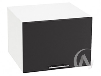 Шкаф верхний Валерия-М ШВГ-510 (Черный металлик/Белый/горизонтальный/глубокий) в Искитиме - iskitim.mebel54.com | фото