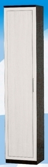 Шкаф высокий ДЛЯ ГОСТИНОЙ ШВ-450 Венге/Дуб выбеленный в Искитиме - iskitim.mebel54.com | фото
