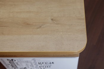 Стол с ящиками «Оксфорд» (Ривьера/Белый с рисунком) в Искитиме - iskitim.mebel54.com | фото