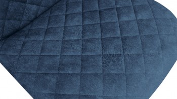 Стул «Ричи» К3 Черный муар/Микровелюр Wellmart Blue в Искитиме - iskitim.mebel54.com | фото