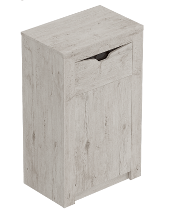 Тумба с дверцей и ящиком Соренто Дуб бонифаций/Кофе структурный матовый в Искитиме - iskitim.mebel54.com | фото