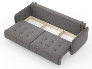 Валериан диван трёхместный прямой Стальной, ткань RICO FLEX 9292 в Искитиме - iskitim.mebel54.com | фото