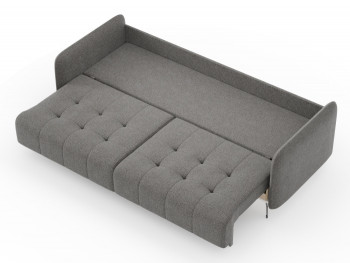 Валериан диван трёхместный прямой Стальной, ткань RICO FLEX 9292 в Искитиме - iskitim.mebel54.com | фото