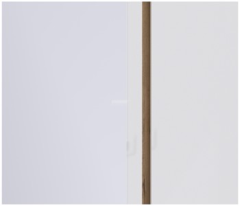 Веста СБ-2258 Шкаф 3х дверный с зеркалом Дуб Бунратти/Белый глянец в Искитиме - iskitim.mebel54.com | фото