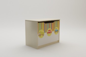 Ящик для игрушек Клаксон (Бежевый/корпус Клен) в Искитиме - iskitim.mebel54.com | фото