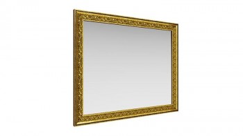 Зеркало навесное "Айрум"/(дуб кальяри / профиль: золото с орнаментом) в Искитиме - iskitim.mebel54.com | фото
